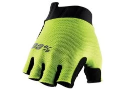 100% Exceeda Gel Kurz-Finger-Handschuhe - Fluo Yellow