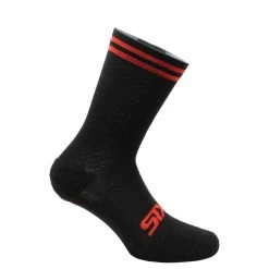 SIXS Socken Kurz MERINOS SOCKS Schwarz-rot