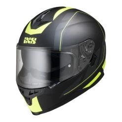 IXS 1100 2.0 Motorradhelm Matte Black Yellow