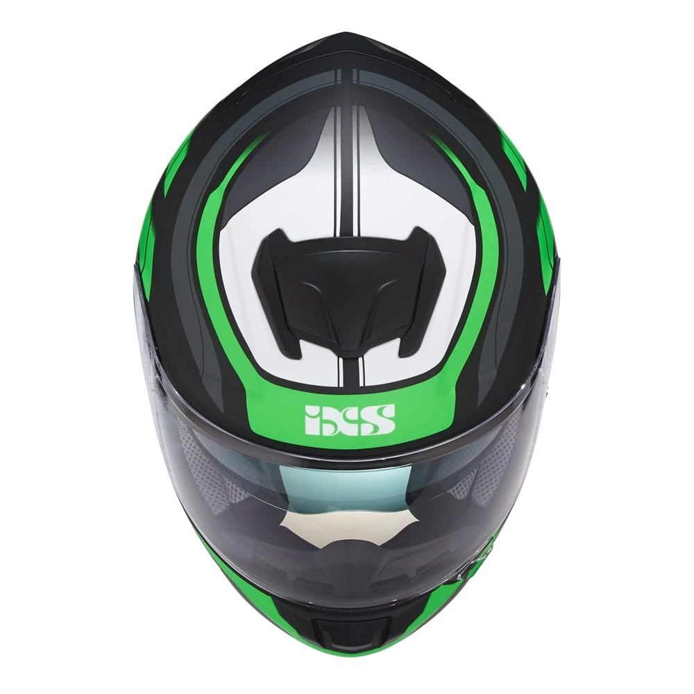 IXS 215 2.0 Motorradhelm Matte Black Green White 4 IXS 215 2.0 Motorradhelm Matte Black Green White – Bild 4