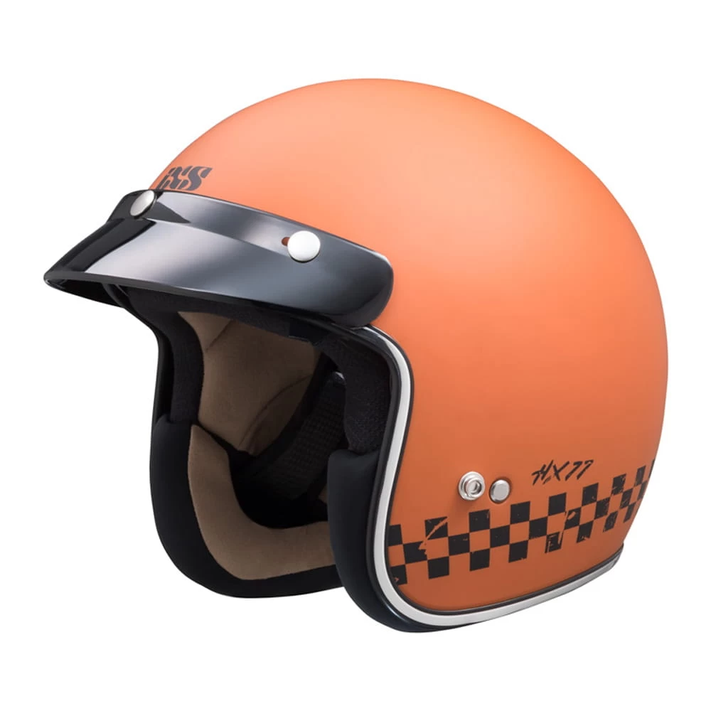 IXS 77 2.0 Jethelm Matte Orange Black 1 IXS 77 2.0 Jethelm Matte Orange Black