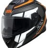 Integralhelm IXS216 2.2 - Grau-schwarz-orange Fluo
