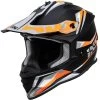 Motocrosshelm IXS362 2.0 - Schwarz Matt-orange Fluo
