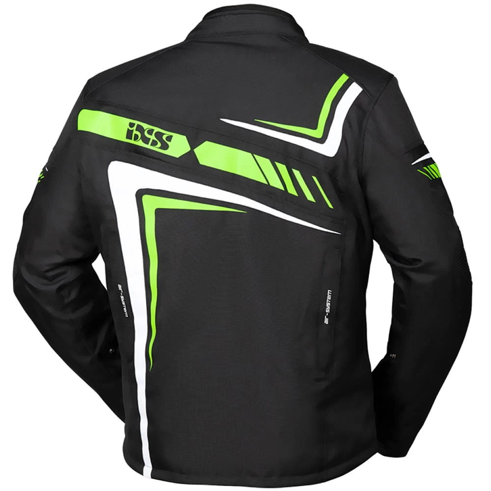 IXS RS-400-ST 2.0 Textiljacke Black Green White 2 IXS RS-400-ST 2.0 Textiljacke Black Green White – Bild 2
